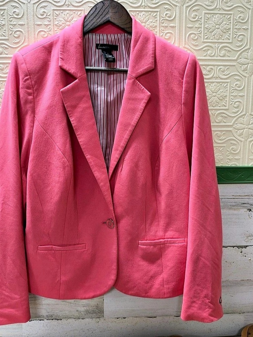 Lane Bryant Pink Blazer Size 16 Like New